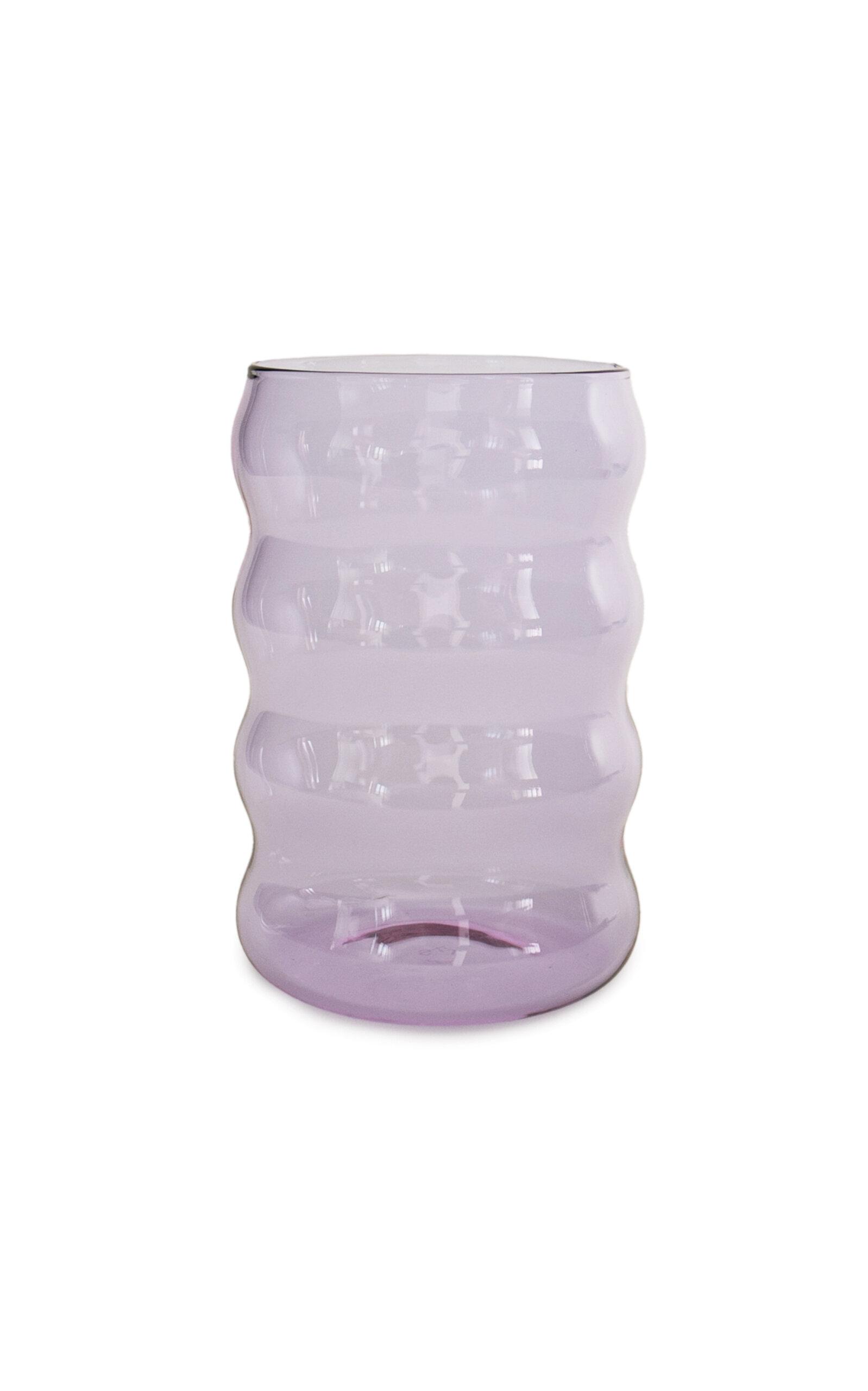 Sophie Lou Jacobsen - Ripple Glass Cup - Purple - Moda Operandi by SOPHIE LOU JACOBSEN