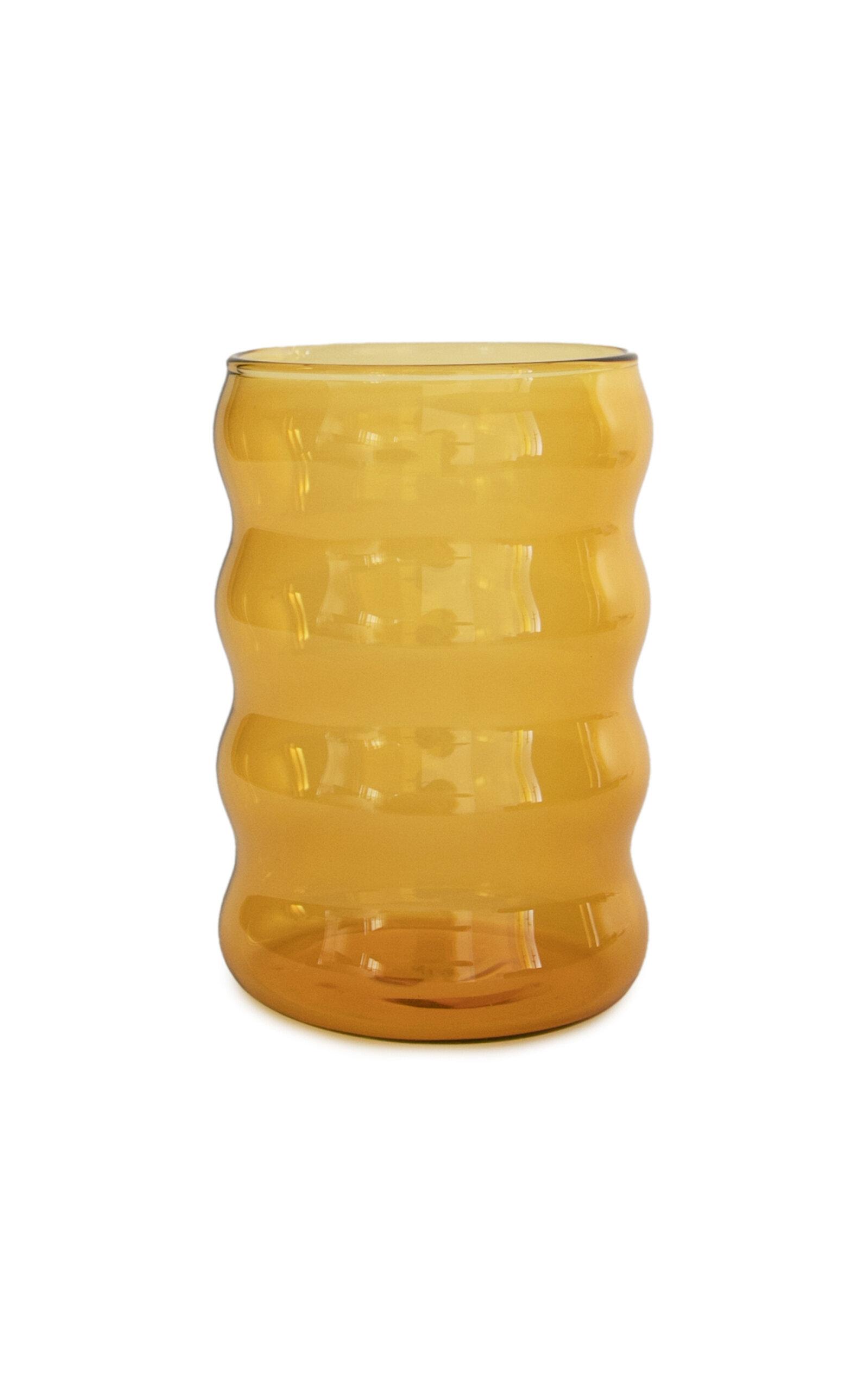 Sophie Lou Jacobsen - Ripple Glass Cup - Yellow - Moda Operandi by SOPHIE LOU JACOBSEN