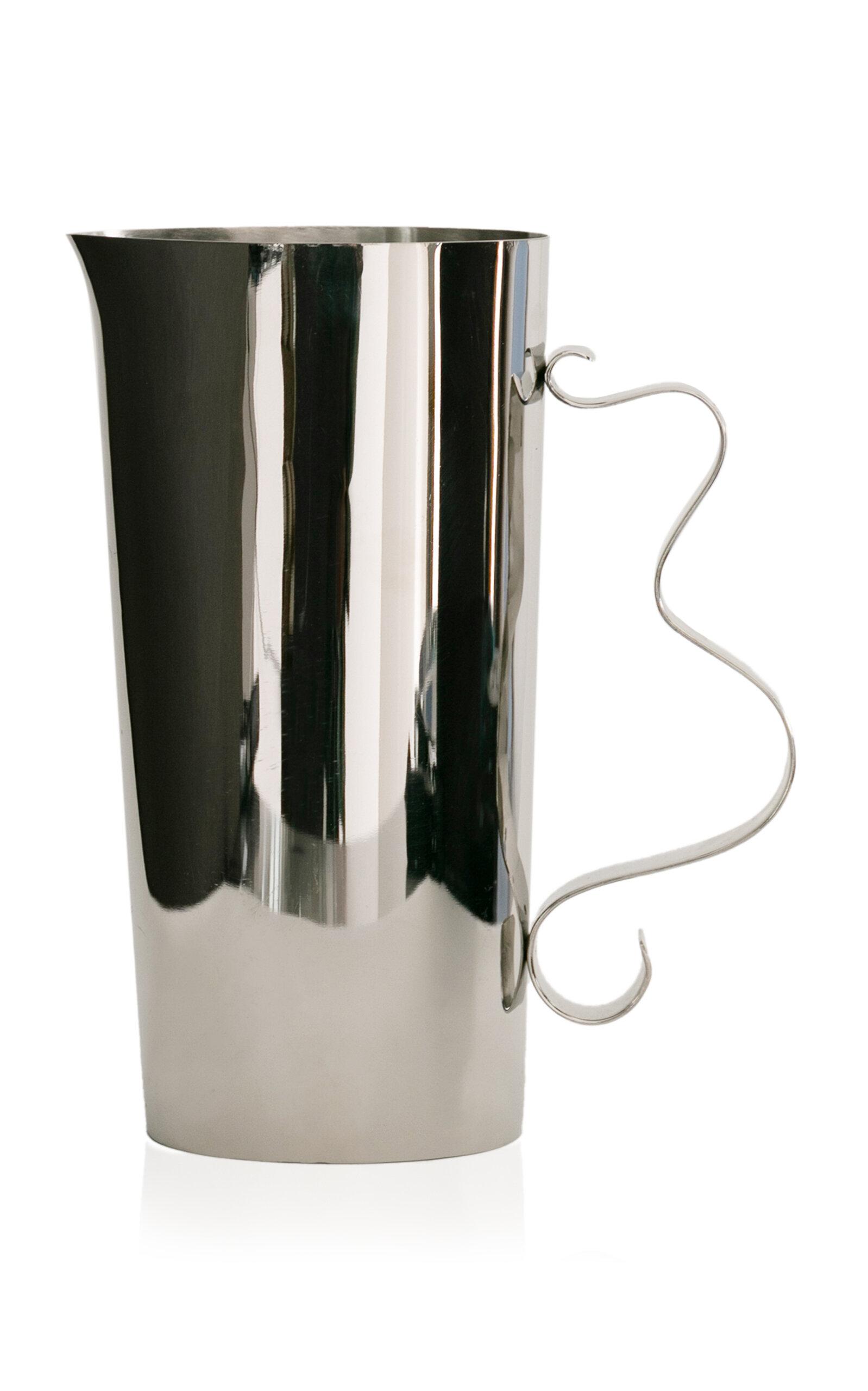Sophie Lou Jacobsen - Squiggle Stainless Steel Pitcher - Silver - Moda Operandi by SOPHIE LOU JACOBSEN