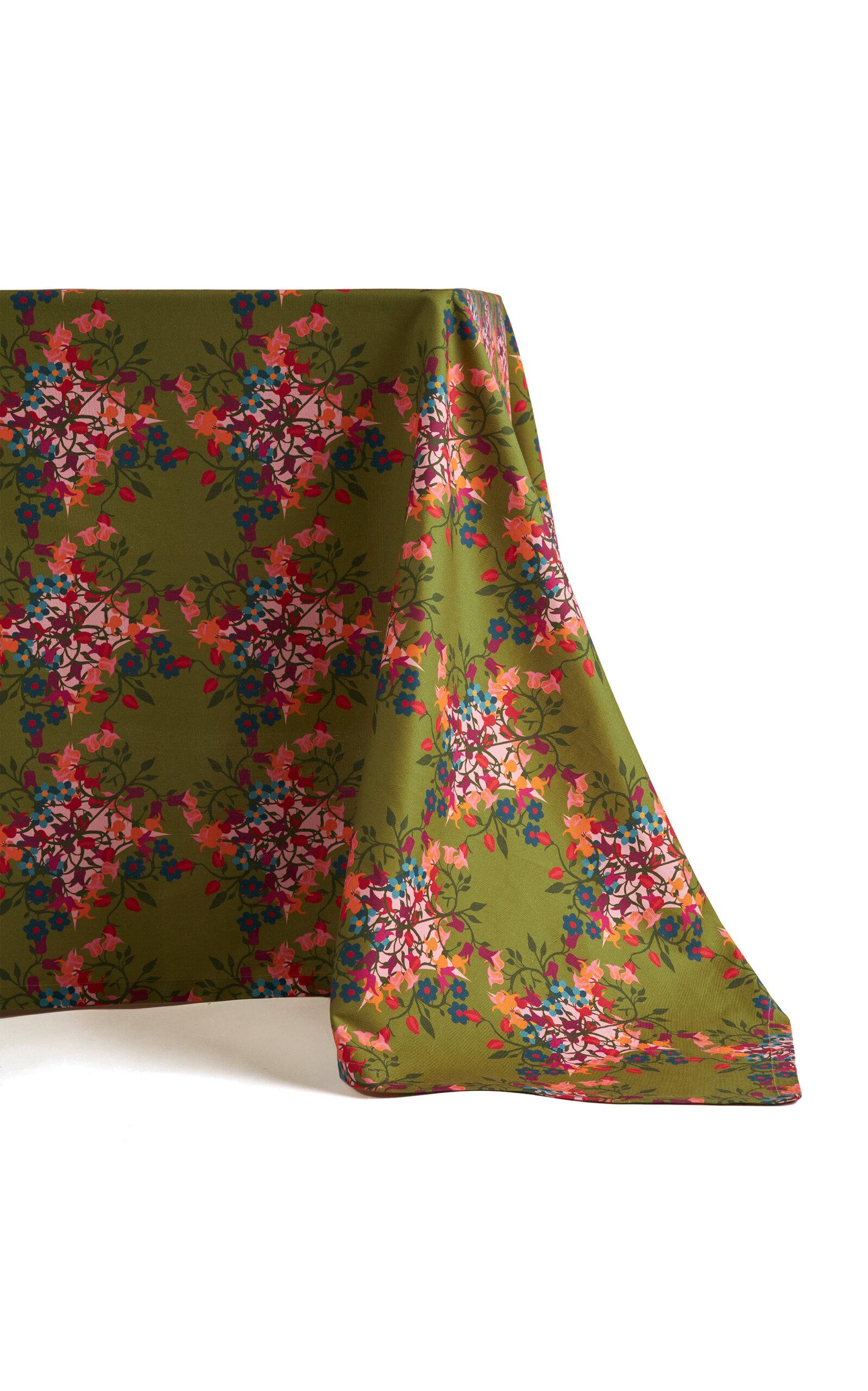 Sophie Williamson Design - Blumen Square Cotton Tablecloth - Multi - Moda Operandi by SOPHIE WILLIAMSON DESIGN