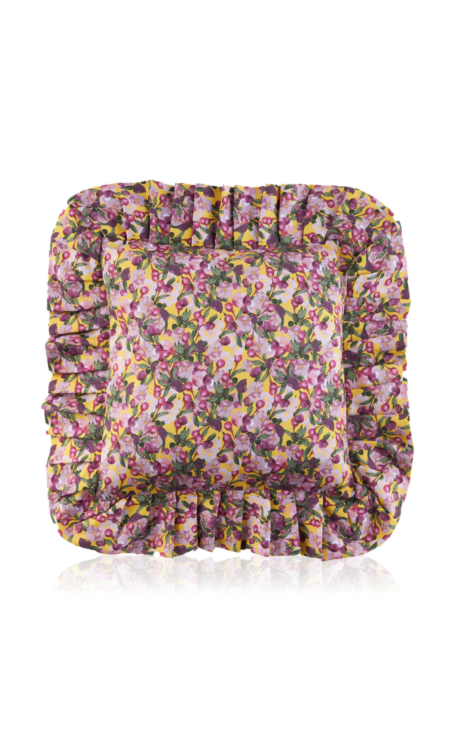 Sophie Williamson Design - Cotton Ruffled Pillow Cover - Multi - Moda Operandi by SOPHIE WILLIAMSON DESIGN
