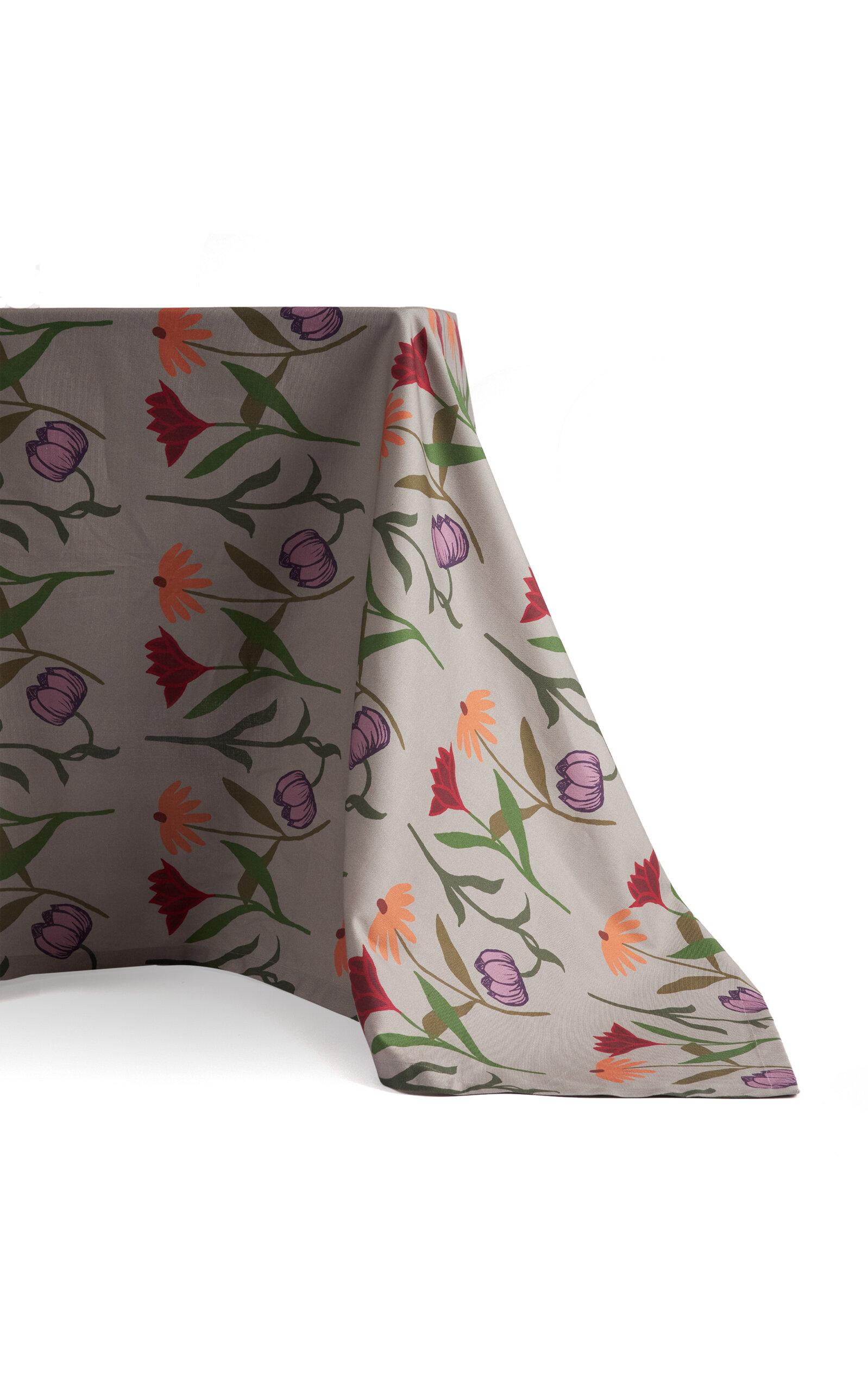 Sophie Williamson Design - Picnic on the Meadow Square Cotton Tablecloth - Multi - Moda Operandi by SOPHIE WILLIAMSON DESIGN