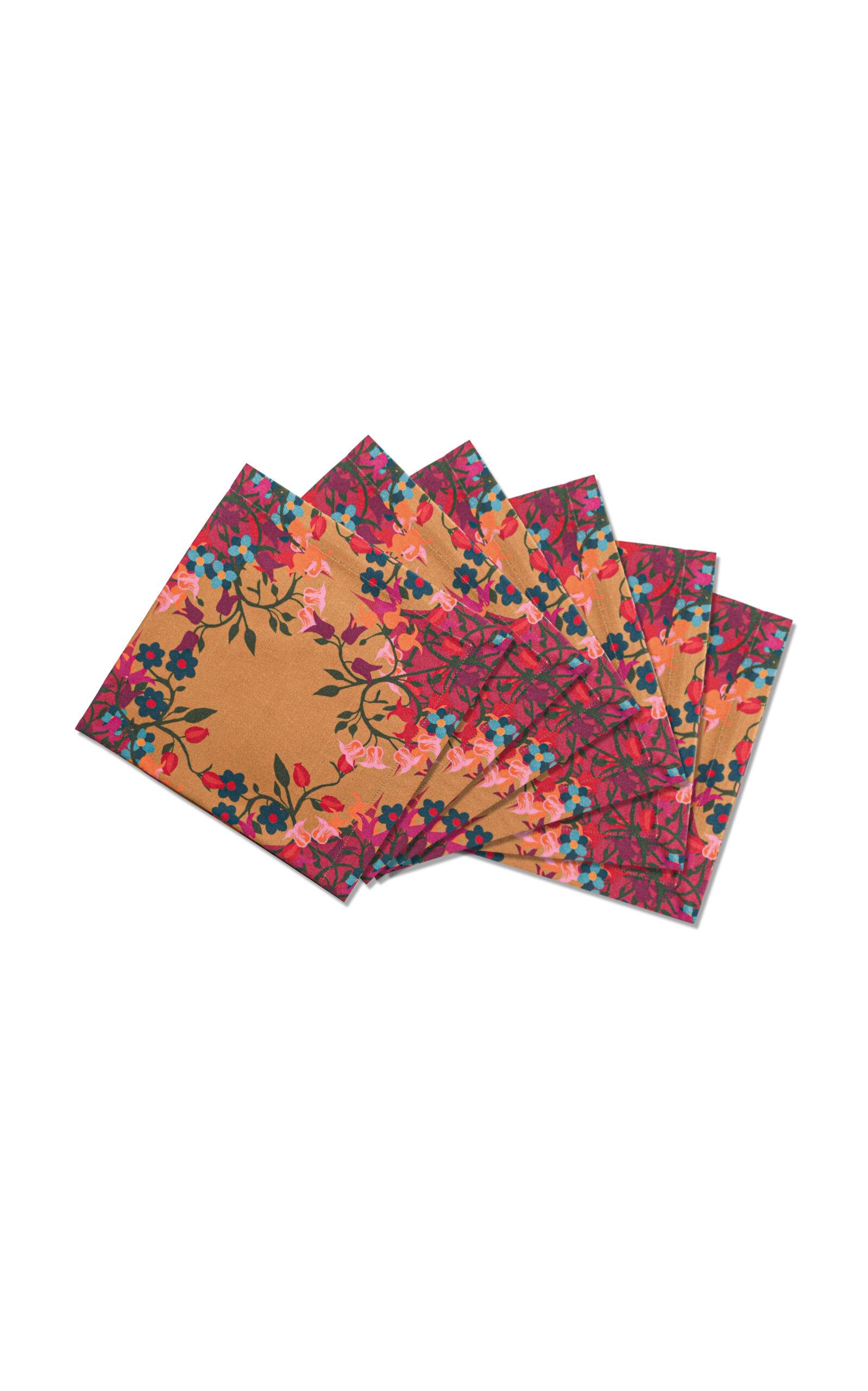 Sophie Williamson Design - Set-of-Six Cotton Napkins - Multi - Moda Operandi by SOPHIE WILLIAMSON DESIGN