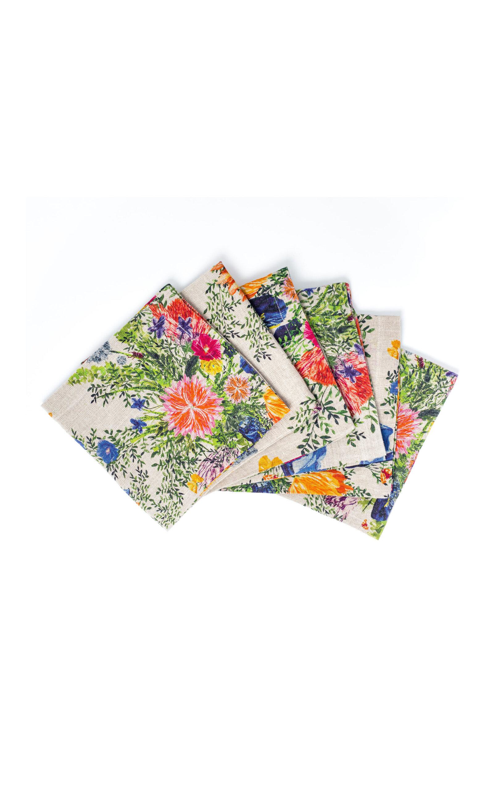 Sophie Williamson Design - Set-of-Six Linen Napkins - Multi - Moda Operandi by SOPHIE WILLIAMSON DESIGN