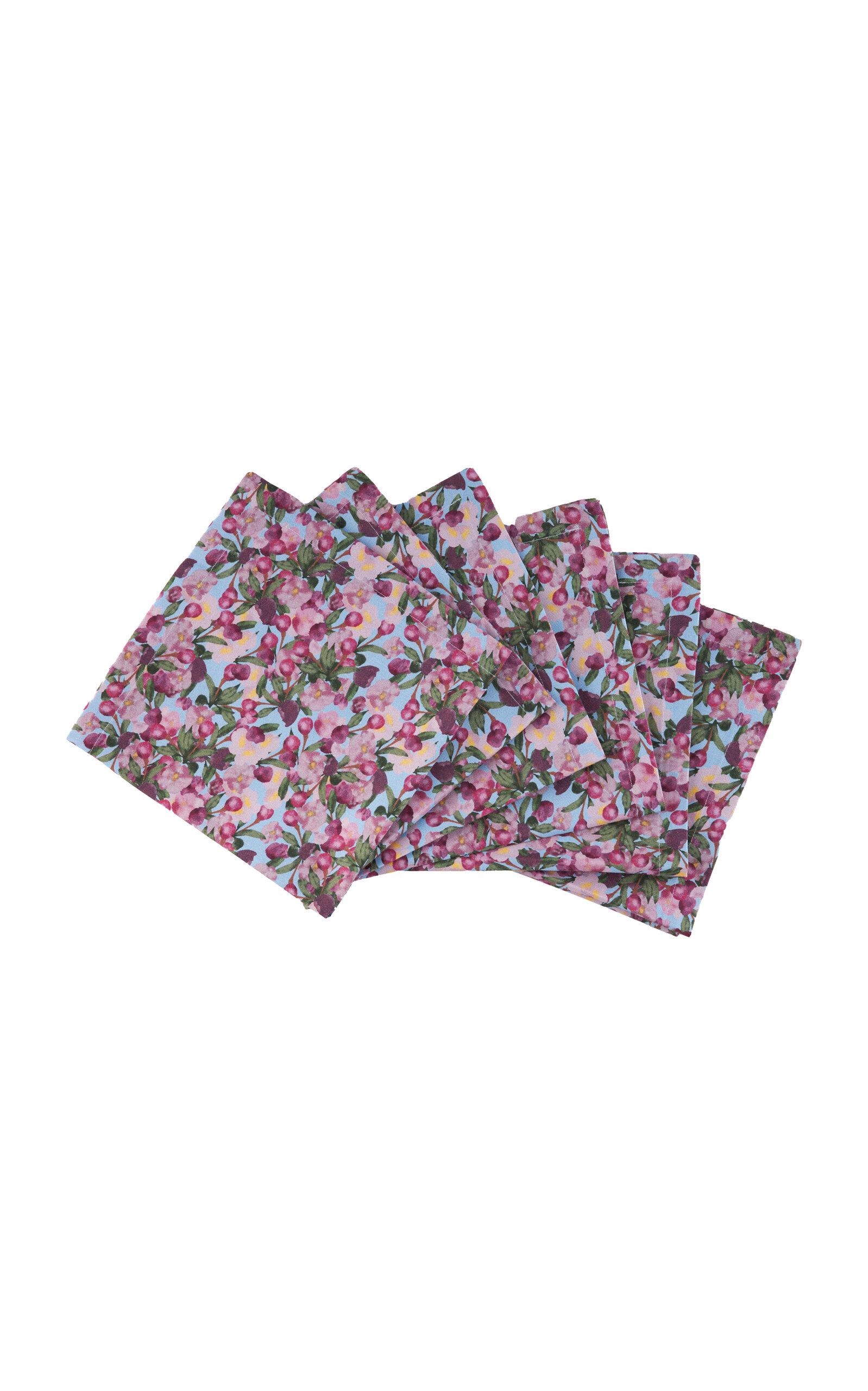 Sophie Williamson Design - Set-of-Six Romance is Dead Cotton Napkins - Multi - Moda Operandi by SOPHIE WILLIAMSON DESIGN
