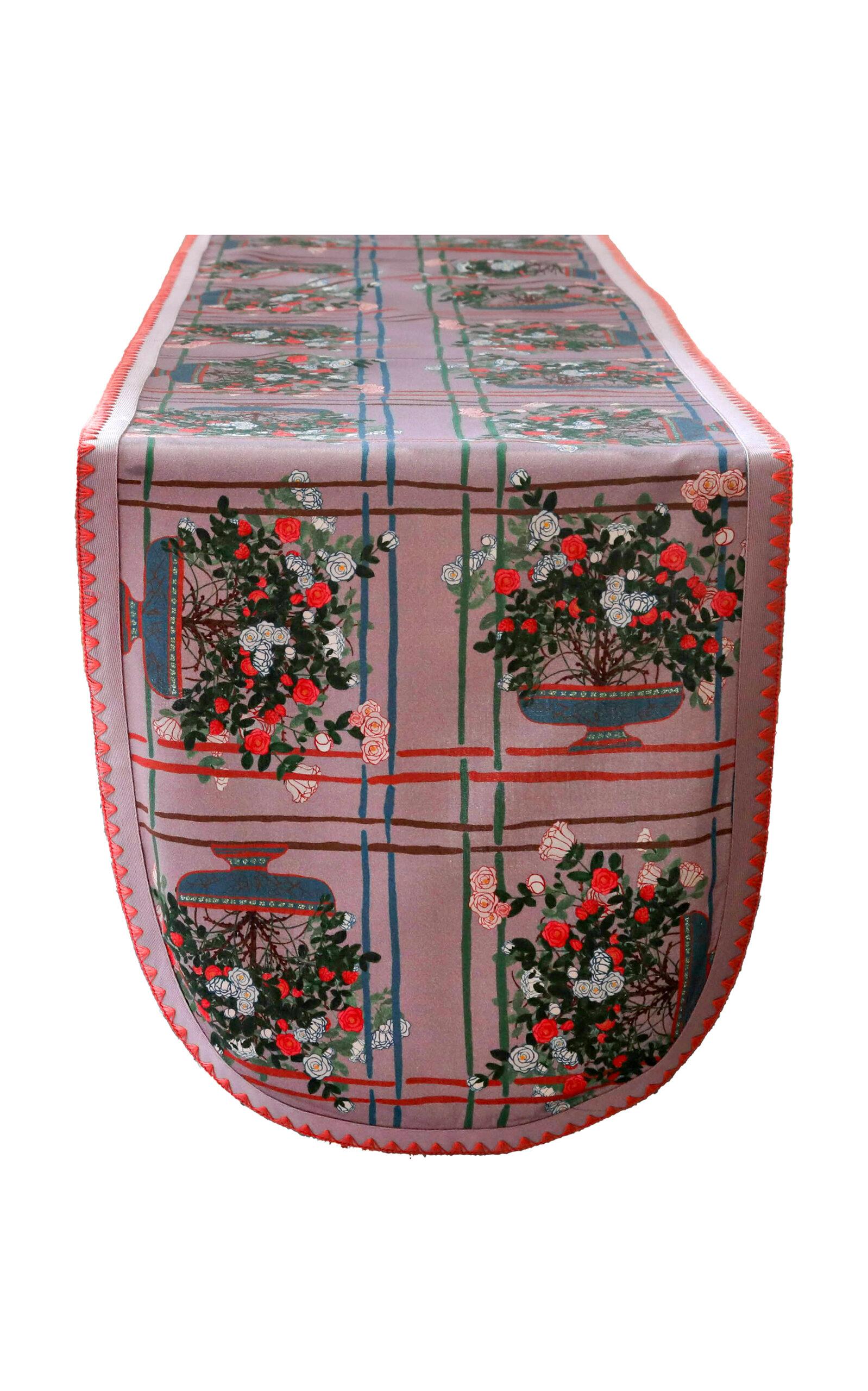 Sophie Williamson Design -arge Cotton Table Runner - Multi - Moda Operandi by SOPHIE WILLIAMSON DESIGN