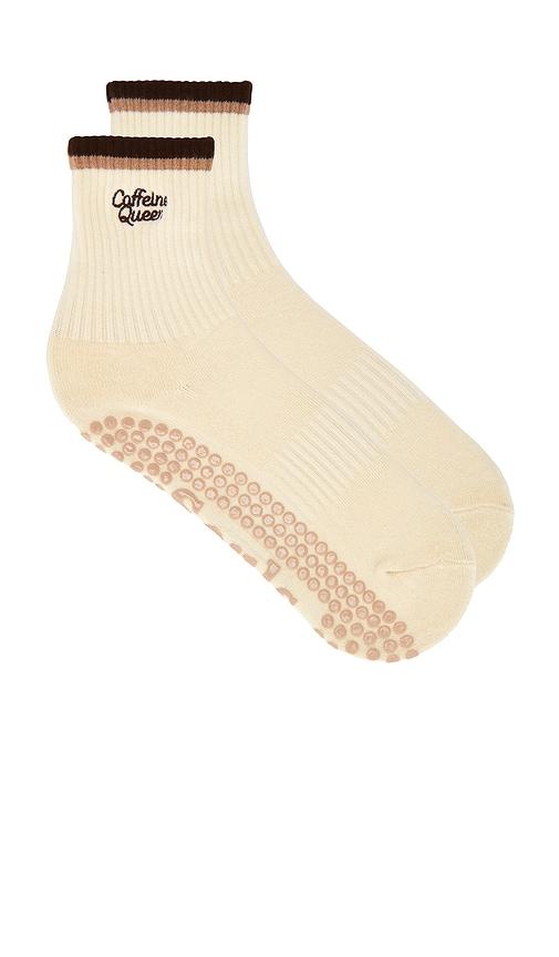Souls. Caffeine Queen Socks in Cream by SOULS.