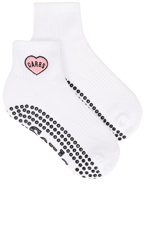 Souls. Carbs Grip Socks in White by SOULS.