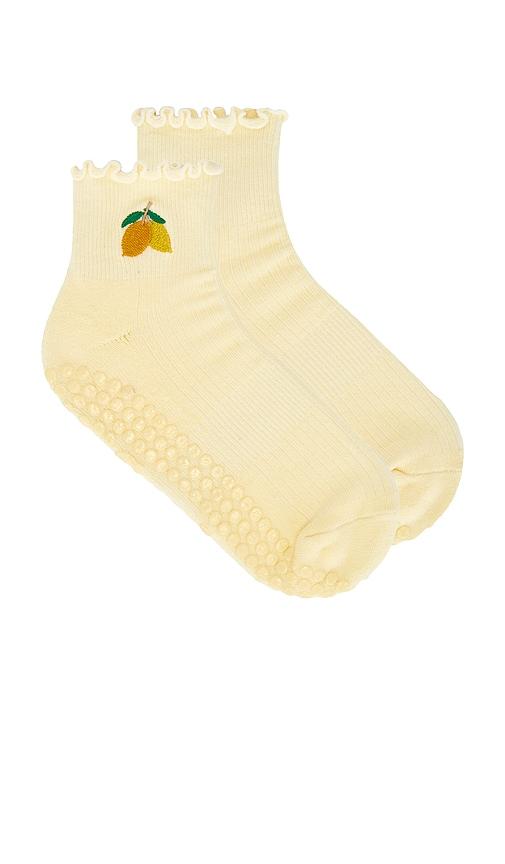 Souls. Spring Grip Socks in Yellow by SOULS.