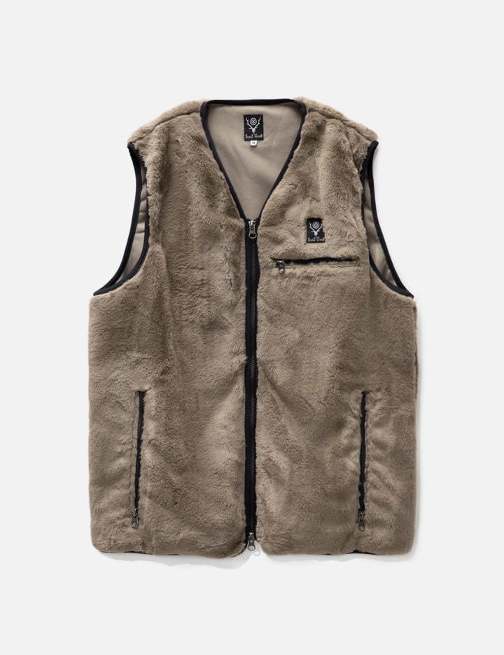 Micro Fur Piping Vest by SOUTH2 WEST8