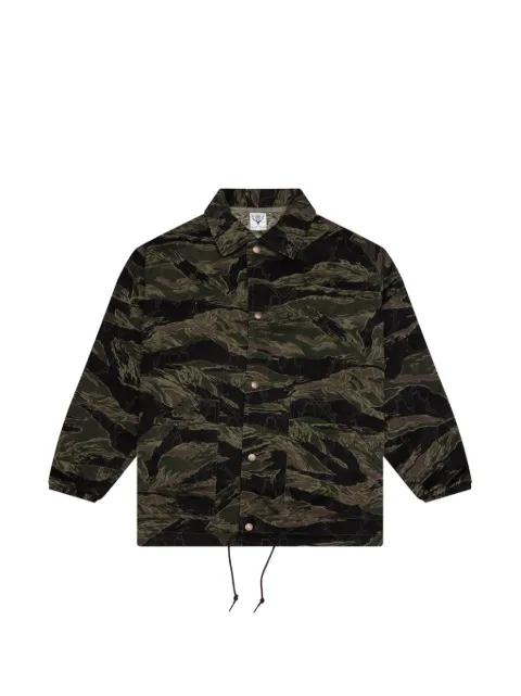 Skull Quilting camo-print jacket by SOUTH2 WEST8