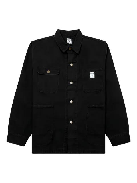 cotton canvas shirt jacket by SOUTH2 WEST8