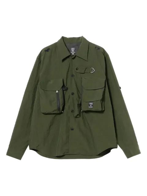 logo-patch shirt by SOUTH2 WEST8