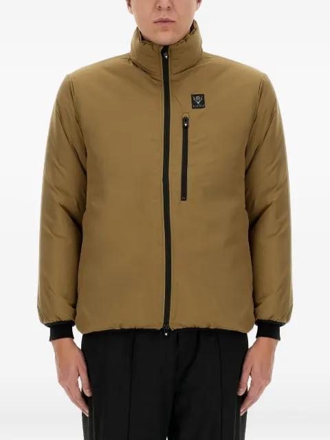 logo-patch zip jacket by SOUTH2 WEST8