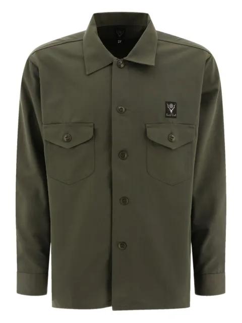patch-pocket button-up shirt by SOUTH2 WEST8