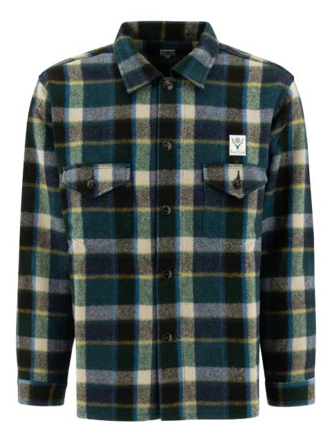 plaid pocket shirt by SOUTH2 WEST8