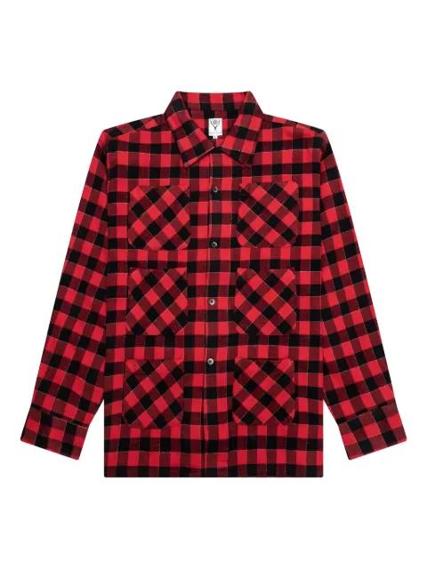 six-pocket checkered shirt by SOUTH2 WEST8