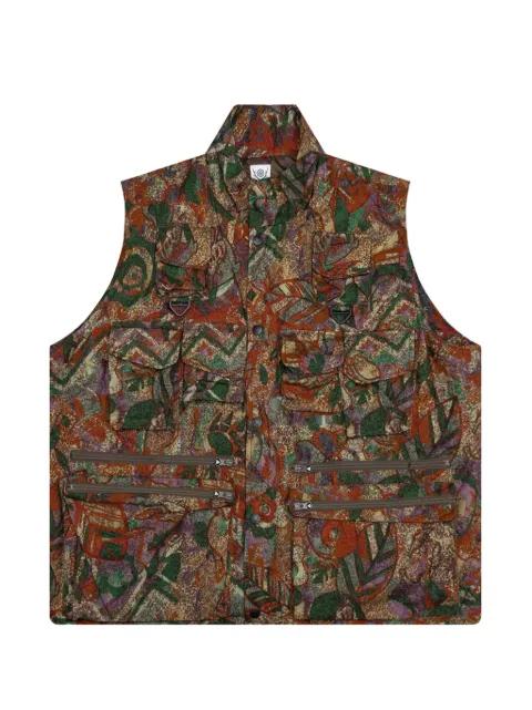 zipped multi-pocket padding vest by SOUTH2 WEST8