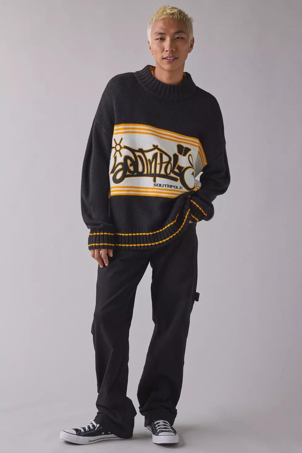 SOUTHPOLE Graffiti Crew Neck Sweater by SOUTHPOLE