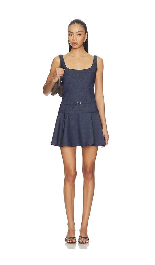 SOVERE Aven Mini Dress in Navy by SOVERE