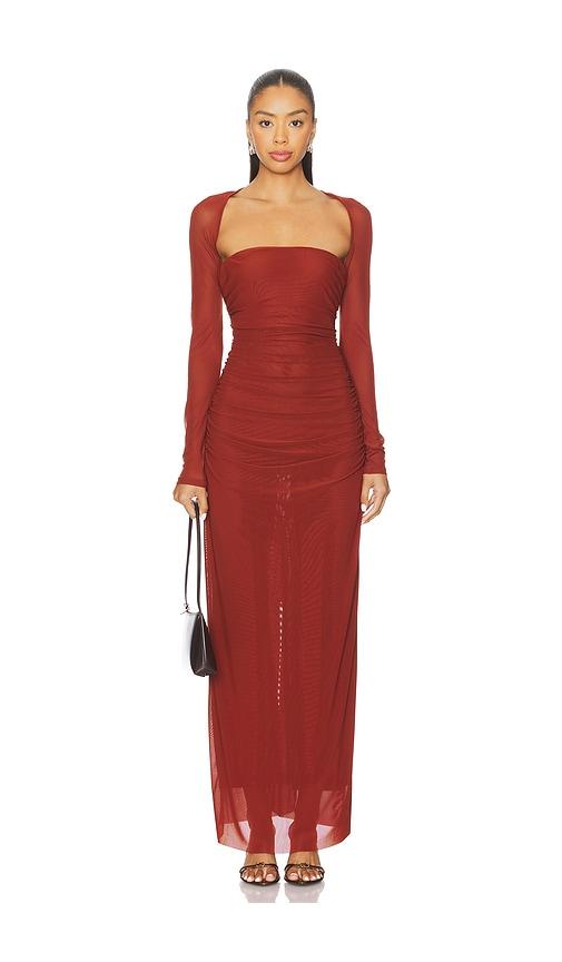SOVERE Myriad Bolero Dress in Rust by SOVERE