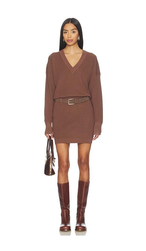 SOVERE Venice Sweater Dress in Brown by SOVERE