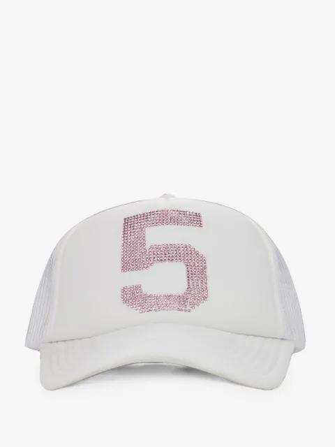 555 rhinestone-embellished trucker hat by SP5DER