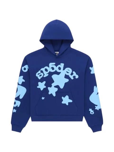 Beluga graphic-print hoodie by SP5DER
