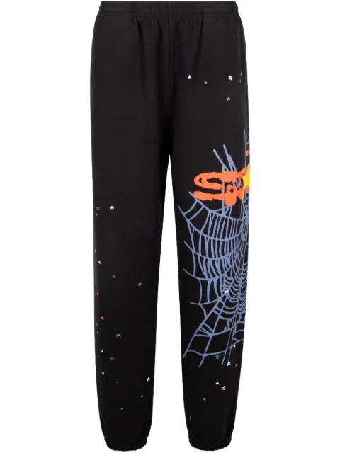 Heavy Web track pants by SP5DER