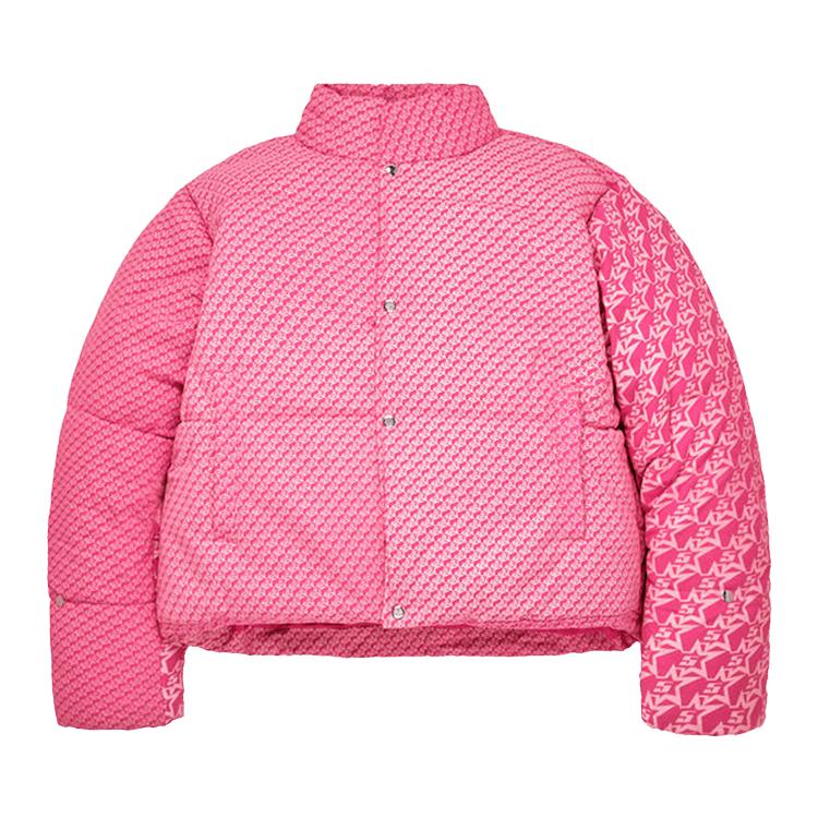 Sp5der 5Star P*nk Puffer Jacket 'Pink' by SP5DER