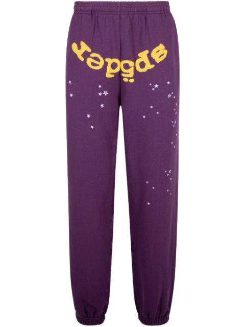 Star OG Web V2 "Purple" track pants by SP5DER