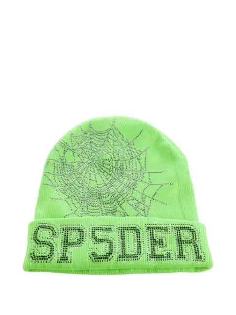 rhinestone-embellished beanie by SP5DER