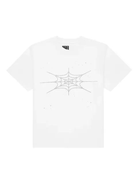rhinestone silk T-shirt by SP5DER