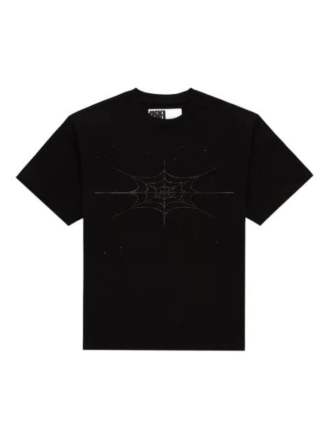 rhinestone silk T-shirt by SP5DER