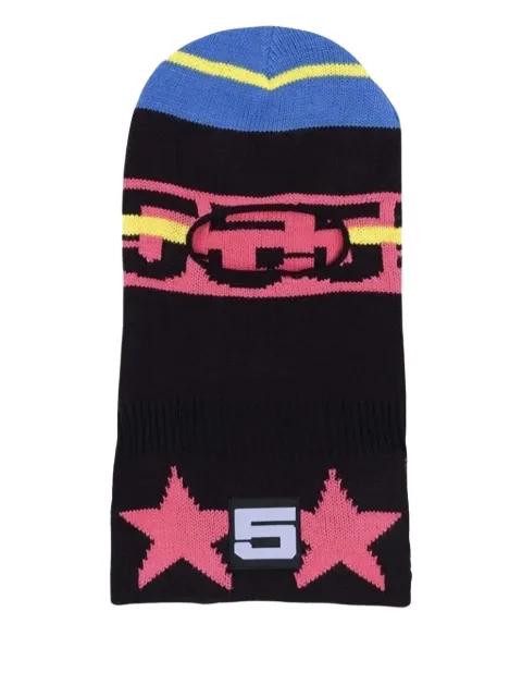 star-motif knitted balaclava by SP5DER
