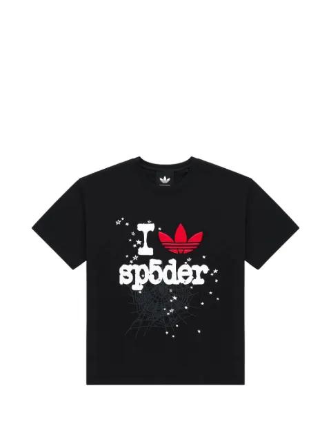 x Adidas graphic-print T-shirt by SP5DER