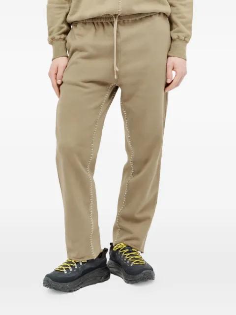 Artisan topstitching elasticated trousers by SPACE AVAILABLE