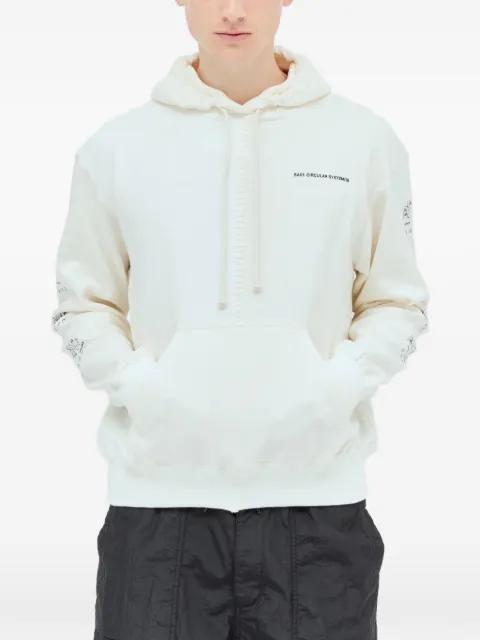 Circular Artisan hoodied print sweatshirt by SPACE AVAILABLE