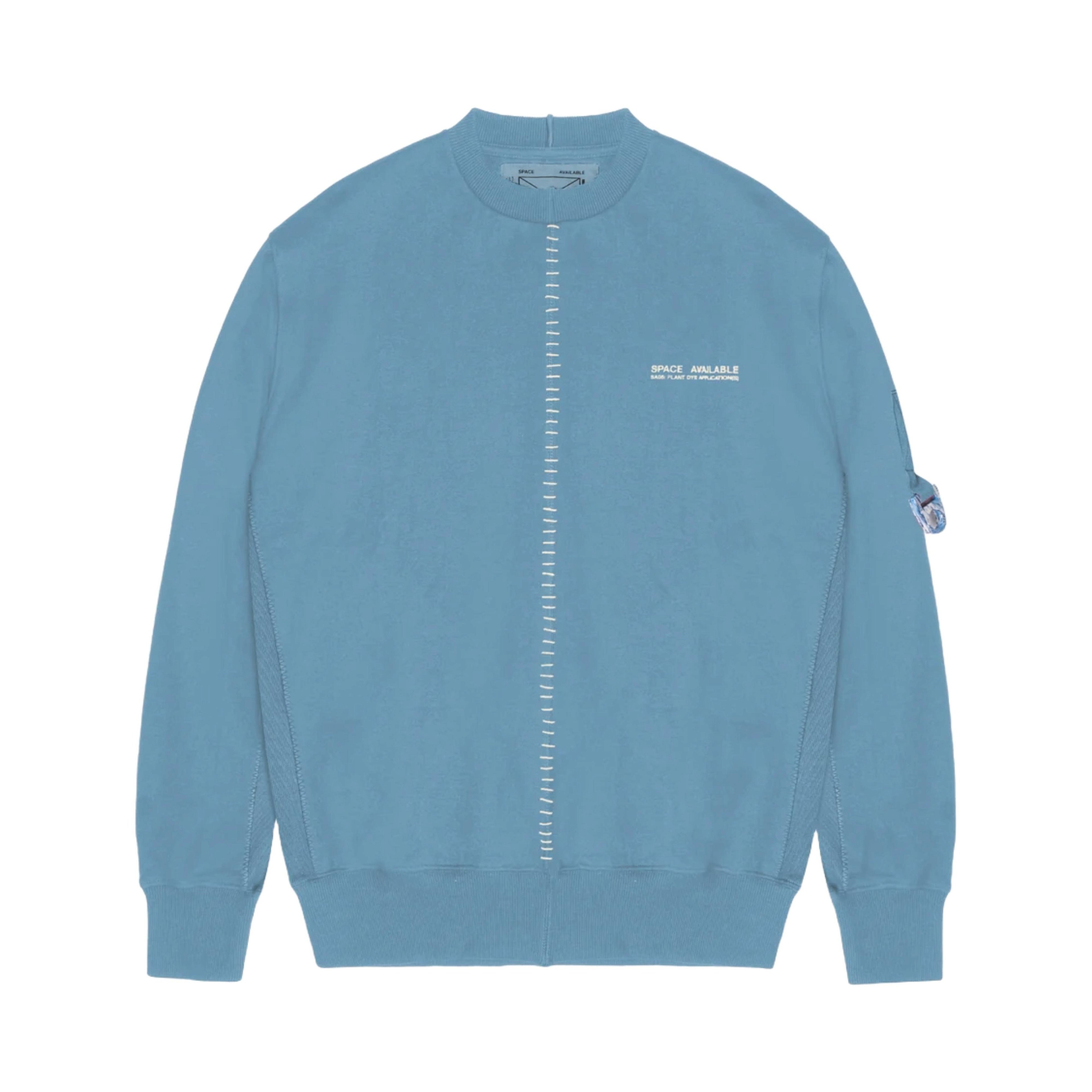 SPACE AVAILABLE - Men's Plant Dyed Artisan Sweat - (Blue) by SPACE AVAILABLE