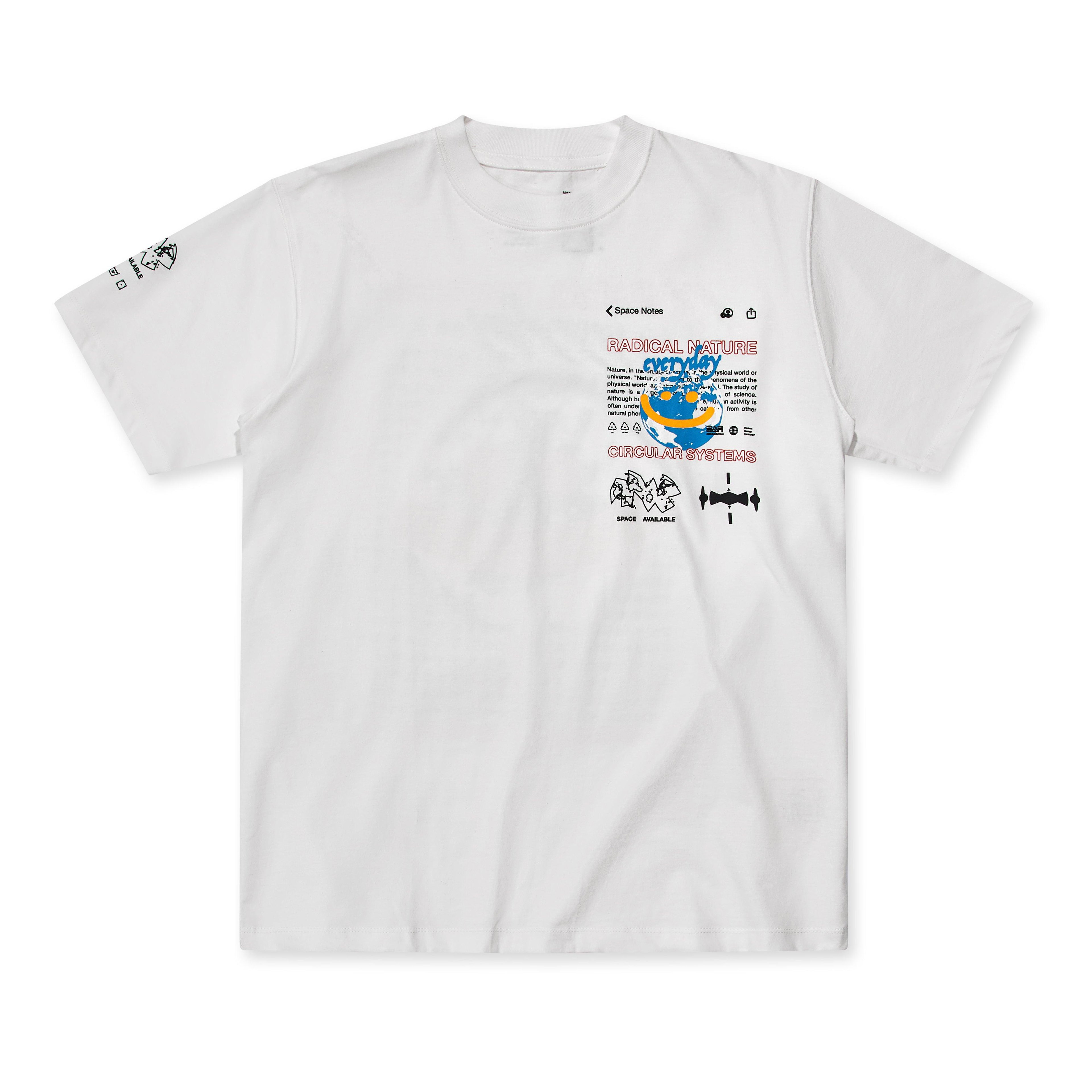 Space Available - Radical Nature Now T-Shirt - (White) by SPACE AVAILABLE