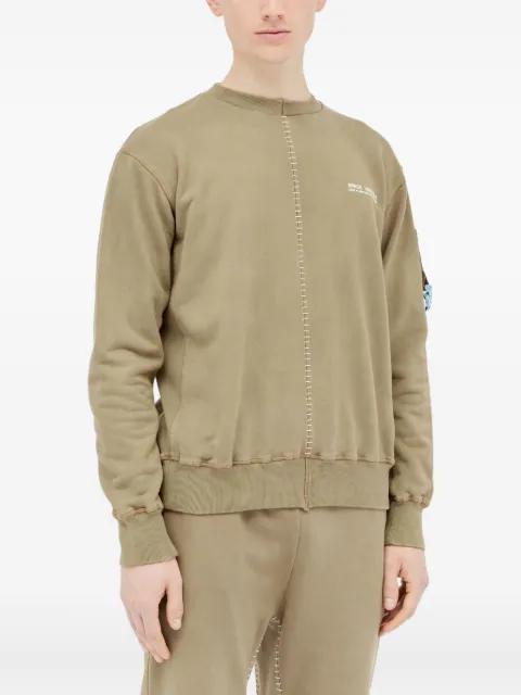 topstitched crew-neck sweatshirt by SPACE AVAILABLE