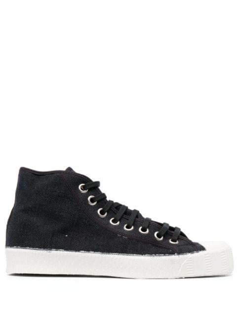 distressed-finish high top sneakers by SPALWART