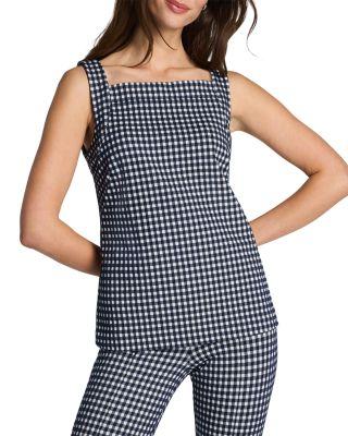 Ponte Jacquard Square Neck Tank by SPANX