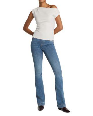 Ribbed Knit Off The Shoulder Ruched Top by SPANX
