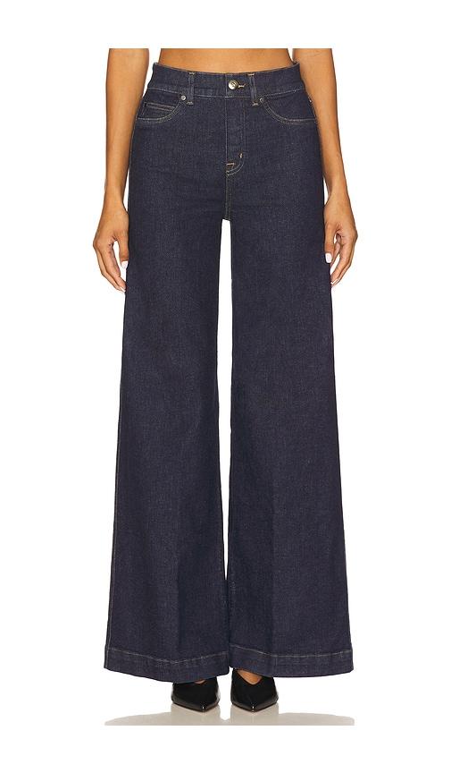 SPANX Pull on Wide Leg Jean in Blue by SPANX