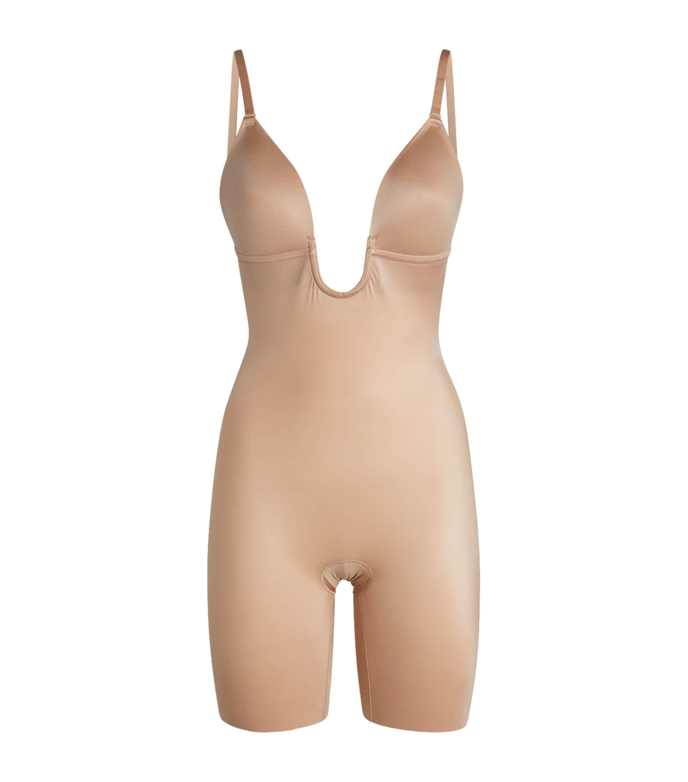 SPANX SPANXshape Suit Your Fancy Plunge Mid-Thigh Bodysuit - Medium Control by SPANX