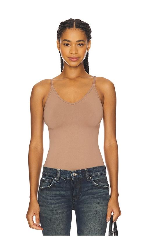 SPANX Sculpt Thong Bodysuit in Taupe by SPANX