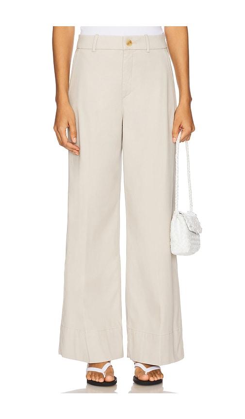SPANX Stretch Twill Wide Leg Pant in Ivory by SPANX