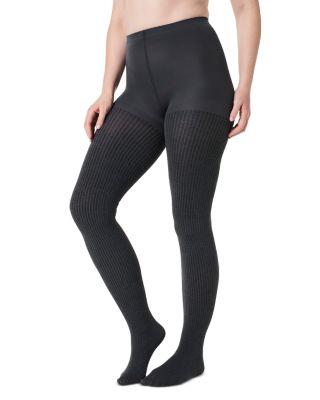 SPANXshape™ Rib Knit Shorty Tights by SPANX
