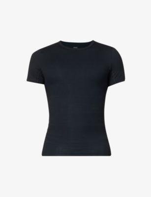 Sculpt crewneck fitted stretch-cotton T-shirt by SPANX